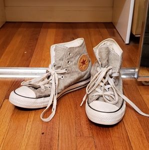 Woven High Top Converse